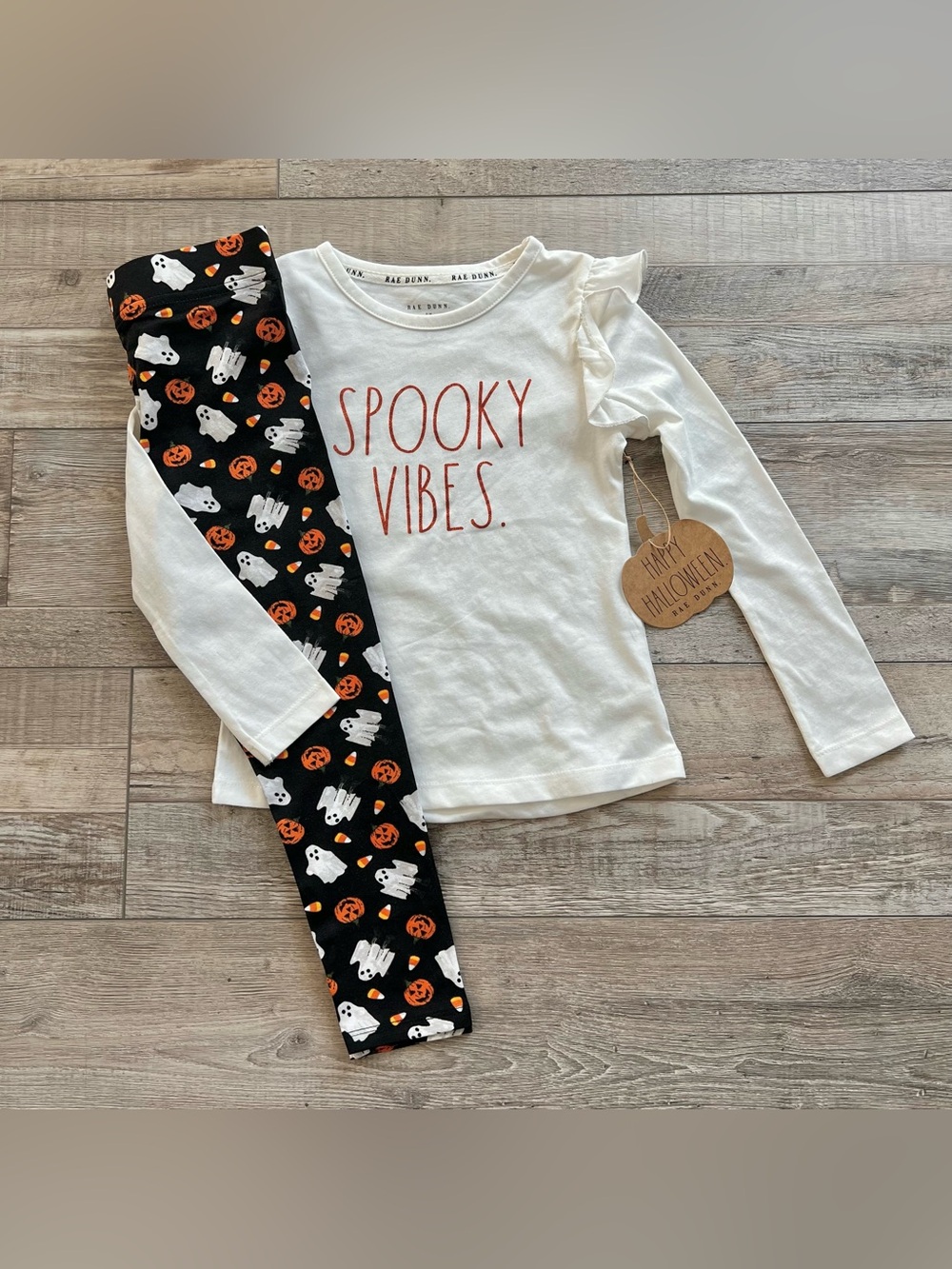 NWT Rae Dunn Girls Spooky Vibes Outfit Size 5/6